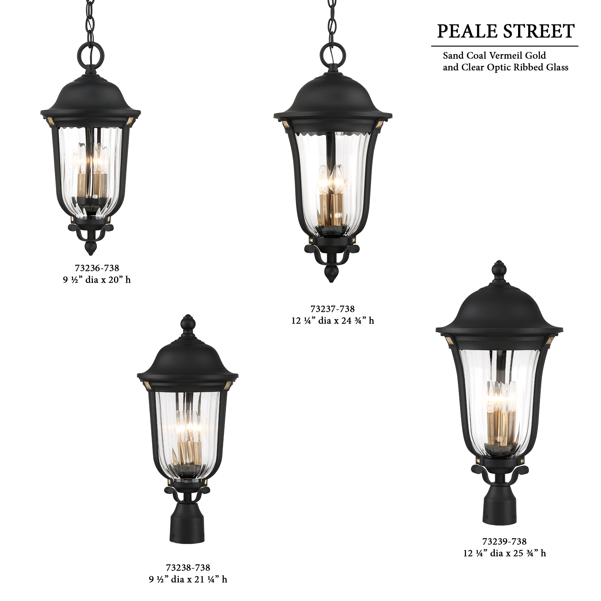Peale Street - 1 Light Outdoor Wall Mount