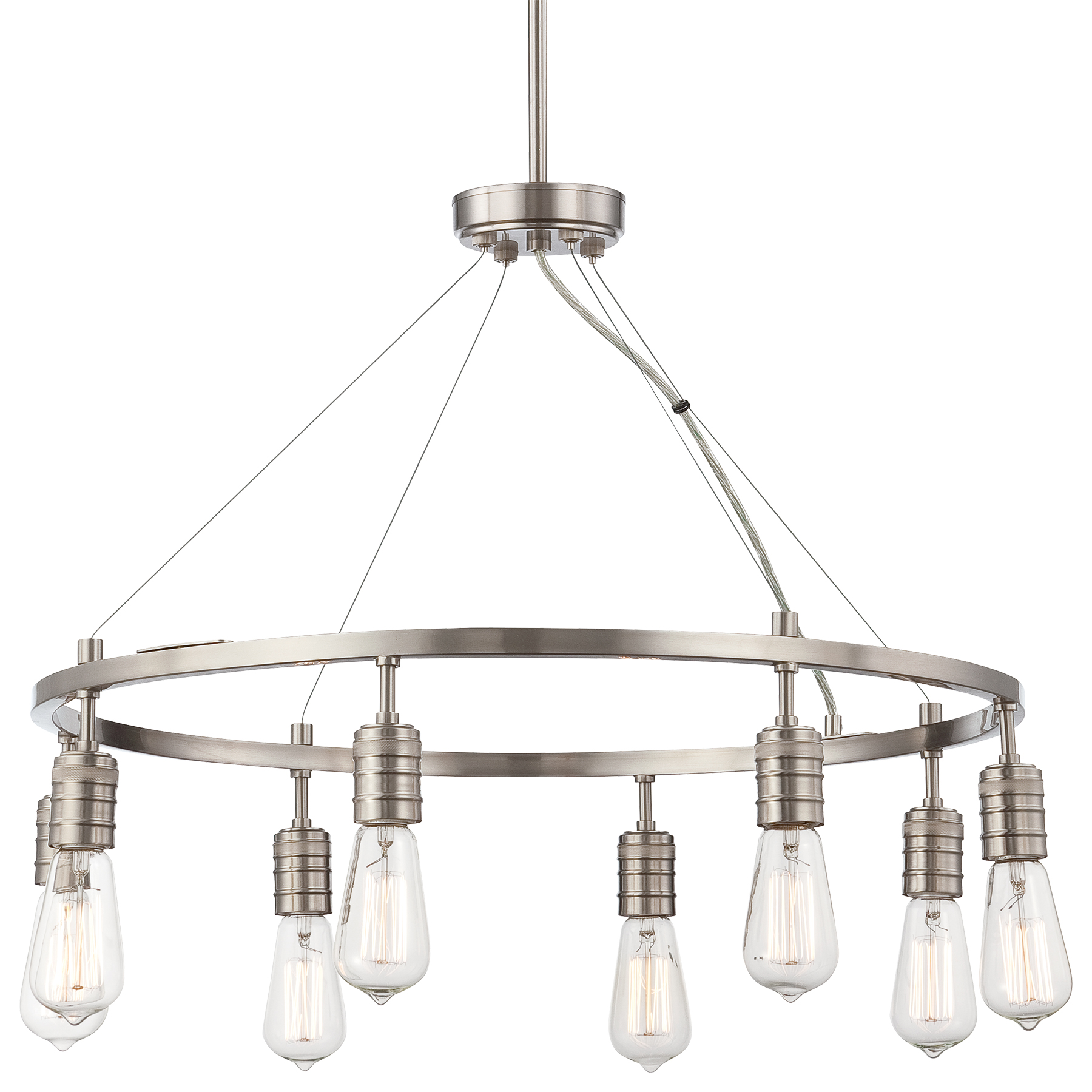 Minka Group Brands Lavery Reg 4138 84 Downtown Edison 8 Light Chandelier