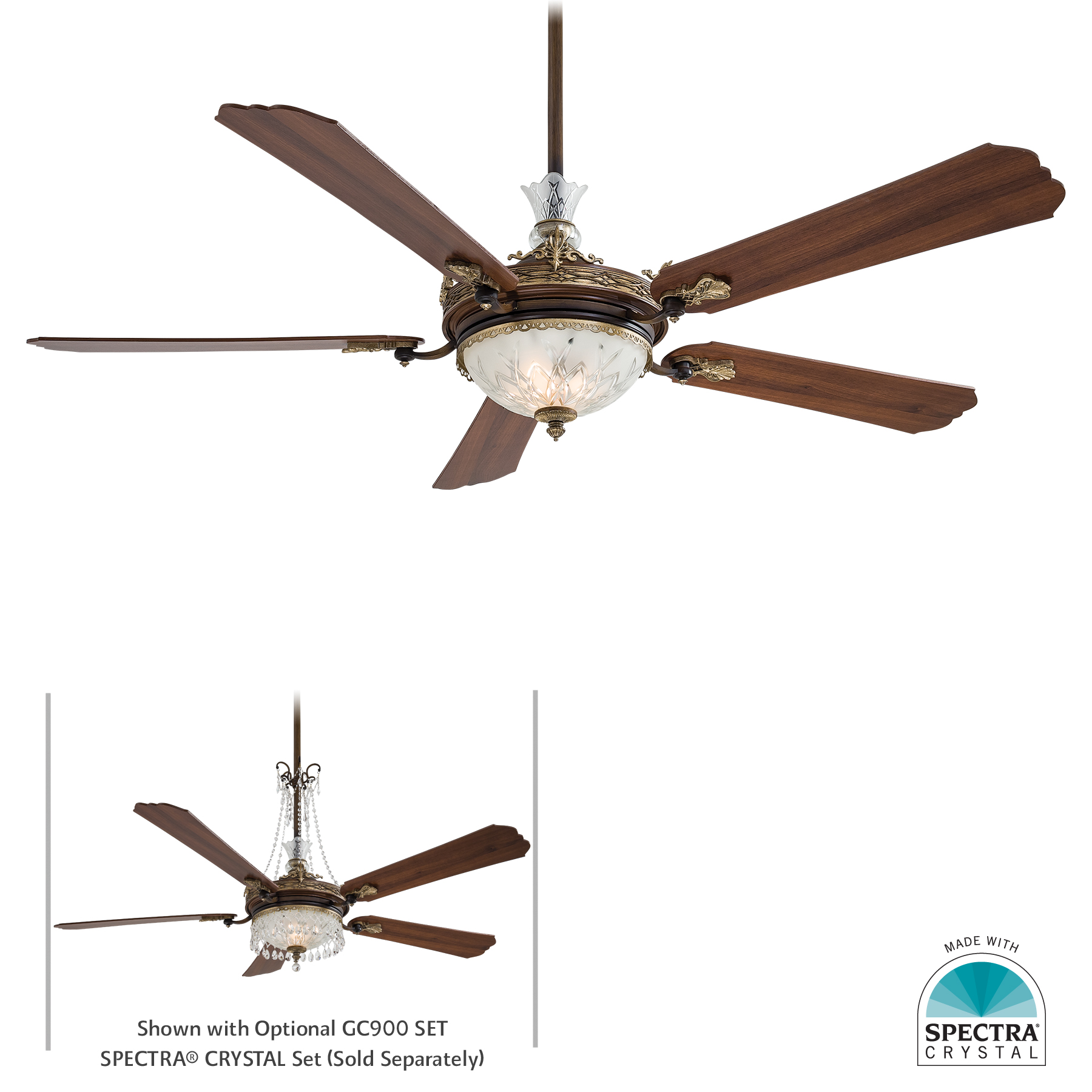 Minka Group Brands Aire Reg F900 Bcw Cristafano 68 Ceiling Fan