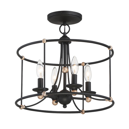 Minka lavery semi flush cheap mount