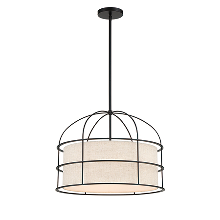 Gateway Park - 5 Light Convertible Pendant / Semi Flush