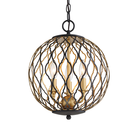 Gilded Glam - 3 Light Pendant