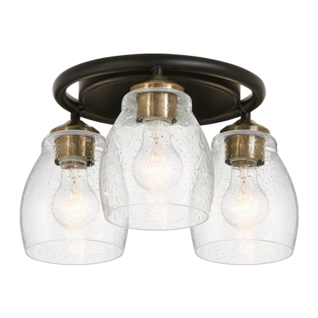 Winsley - 3 Light Flush Mount Fixture in Metal 