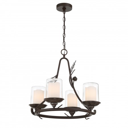 Ponderosa Ridge - 4 Light Outdoor Chandelier