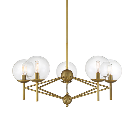 Auresa - 5 Light Pendant Fixture in Metal