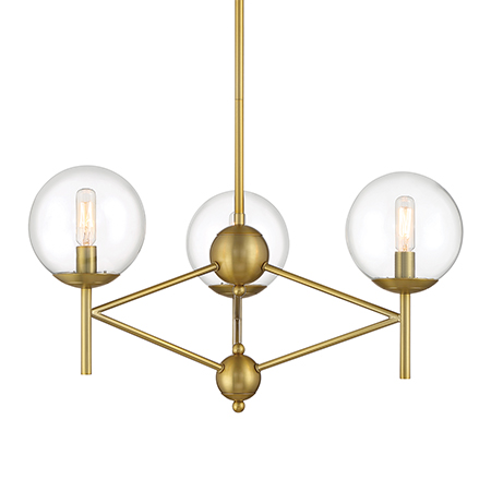 Auresa - 3 Light Pendant Fixture in Metal