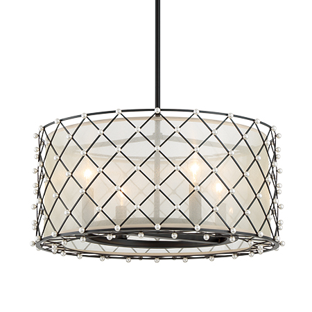 Sheer Elegance - 4 Light Semi Flush/Pendant