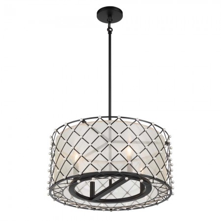 Sheer Elegance - 4 Light Semi Flush/Pendant
