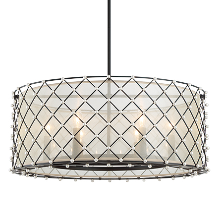 Sheer Elegance - 6 Light Pendant 