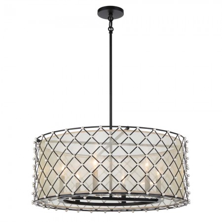 Sheer Elegance - 6 Light Pendant 