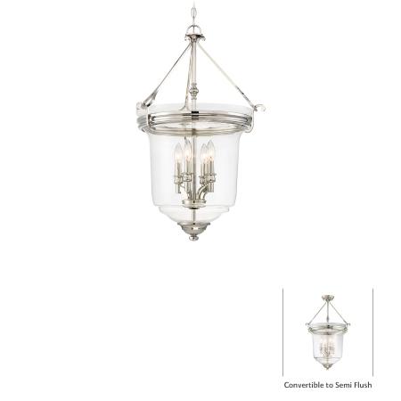 Audrey's Point - 4 Light Pendant (Convertible to Semi Flush)