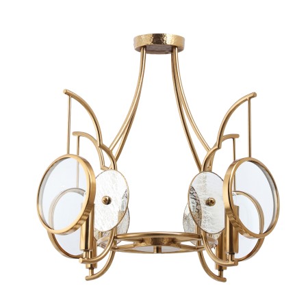 Into Focus- 4 Light Semi Flush Pendant