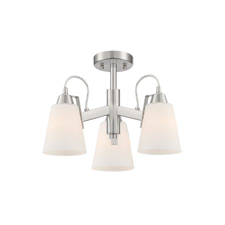 Beckonridge - 3 Light Semi Flush