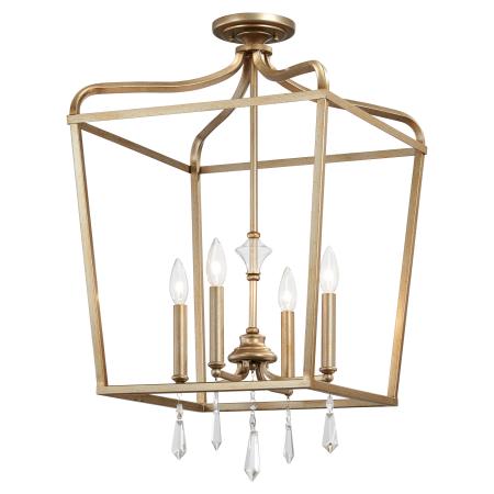 Laurel Estate - 4 Light Pendant (Convertible to Semi Flush)