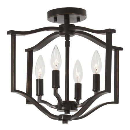 Elyton - 4 Light Semi Flush 