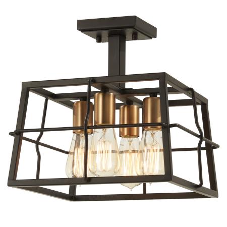 Keeley Calle - 4 Light Semi Flush 