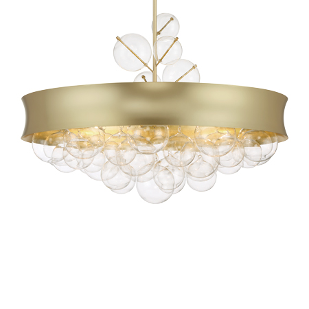 Verdi Square by Robin Baron - 25" 8 Light Convertible Pendant