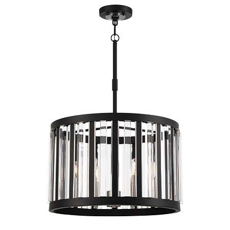 Majestic Splendor - 6 Light Pendant Fixture in Metal 