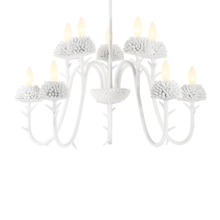 North Fork by Robin Baron - 10 Light, Two Tier Chandelier