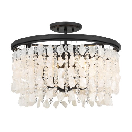 Shimmering Elegance - 4 Light Semi Flush