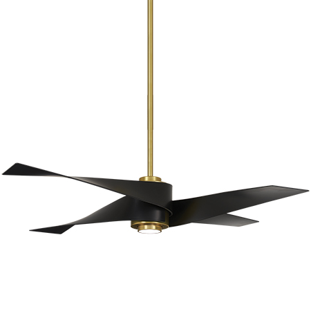Soft Brass with Matte Black Blades