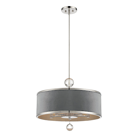 Luxour - 5 Light Convertible Pendant / Semi Flush