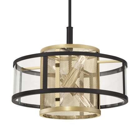 SoHo - 4 Light Pendant and Semi-Flush, a Robin Baron Design 