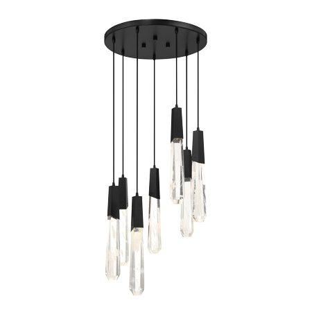 Drifting Droplets - 7 Light LED Pan Pendant