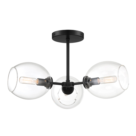 Nexpo - 3 Light Semi Flush