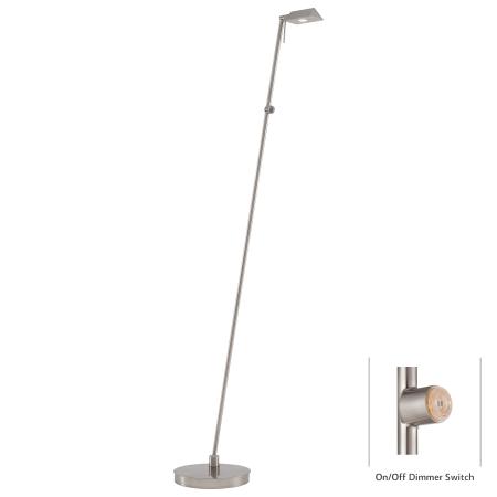 George Kovacs P4328-084 George's Reading 1-Light LED Wall Sconce Brushed Nickel 