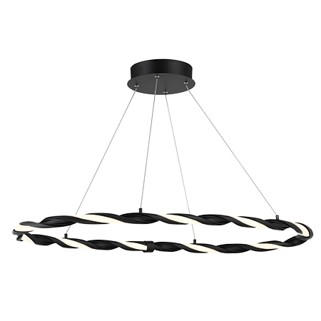 Convolution 36.75" LED Pendant in Coal Finish