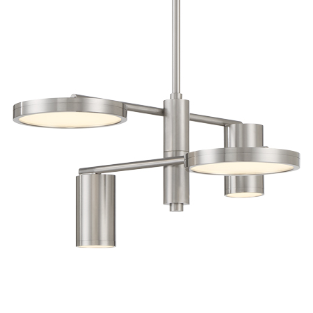 Swivel - 4 Light LED Chandelier