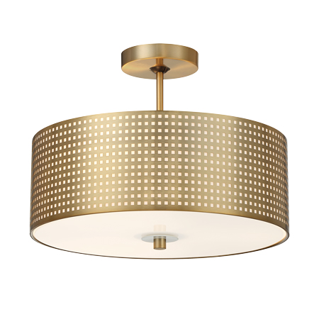 Grid - 3 Light Semi Flush