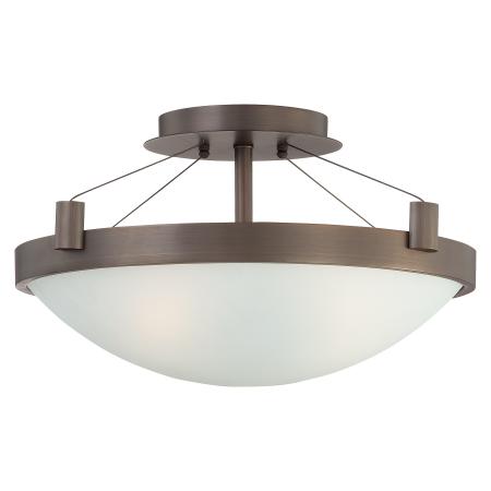 Suspended - 3 Light Semi Flush