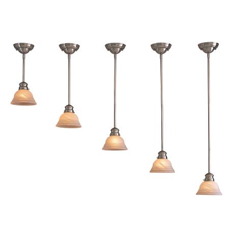 The Romance Collection - 1 Light Mini Pendant Shown With Optional Mini Rod-Drop