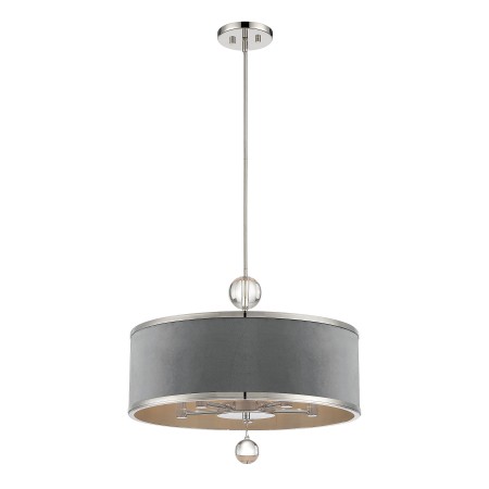 Luxour - 5 Light Convertible Pendant / Semi Flush