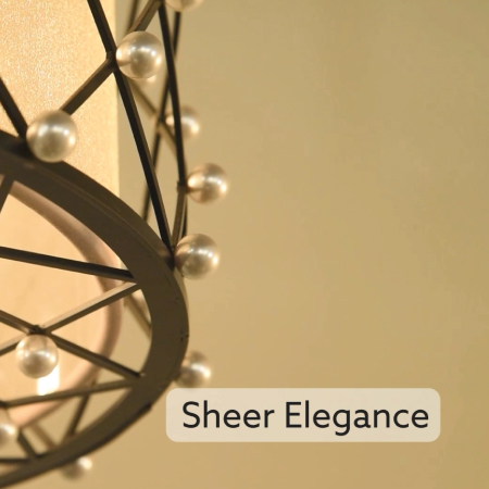Sheer Elegance - 4 Light Pendant