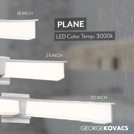 Plane - 1 Light LED Bath Light