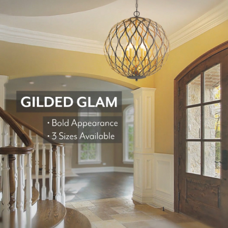 Gilded Glam - 5 Light Pendant