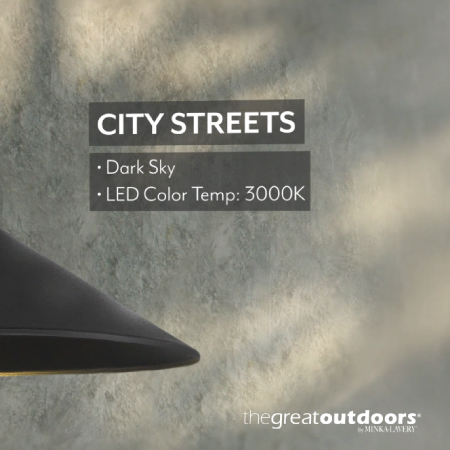 City Streets - One Light Outdoor LED Wall Mount Fixture